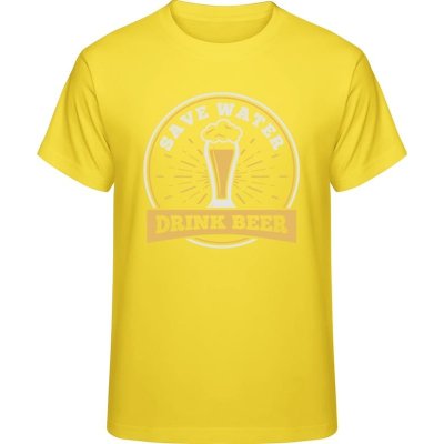 Premium tričko Motív Save water Drink Beer zlaté