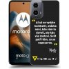 Picasee silikónový čierny obal pre Motorola Moto G34 5G - Kazma - SVĚT PATŘÍ TĚM, CO SE NEPOSEROU