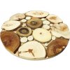 Drevená podložka kruh 19cm (kuchynská doska pod taniere a horúce hrnce)