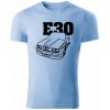 T-ričko BMW e30 line pánske tričko Farba trička: Nebeská Modrá, Farba potlače: Čierna, Veľkosť: L