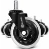 OneConcept Kolieska na kancelárske stoličky, 5 koliesok, 10 × 22 mm, otočné o 360°, vymeniteľné, bez škrabancov ()