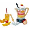 Drevený mixér Fruity Blender Tender Leaf Toys s pohárom, ovocím a kocky ľadu