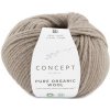 PURE ORGANIC WOOL Katia Farby PURE ORGANIC WOOL: 54 šedoružová
