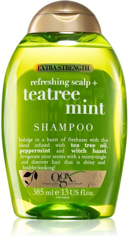 OGX Teatree Mint Extra Strenght šampón 385 ml