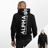 Alpha Industries Back Print Hoody pánska mikina black čierna