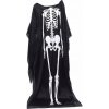 Verk Plášť s kostrou COCO, Halloween 90 cm, čiernobiela