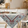 EUROFIRANY VIANOČNÝ GOBELÍNOVÝ OBRUS NA STÔL BOW 140X180 CM VZOROVANÝ