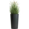 HowHomely PLASTOVÝ KVETINÁČ URBANIKA ECO 57X29,5 CM ANTRACITOVÁ