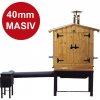 Drevená udiareň Master Smoker 40 XL s ohniskom Vladeko