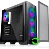 EVOLVEO Ptero Q2+, 2x čelní panel - sklo /mřížka, case ATX, černá, 4x ARGB Ventilátor