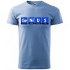 Vtipné tričko génius p. Farba: Svetlomodrá, Veľkosť: XXL