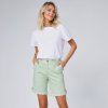 Strečové chino bermudy s nastaviteľnou dĺžkou svetlá zelená 044 Blancheporte