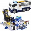 SKLAMANÁ SADA POLICAJNÉ AUTO KOMENTA POLÍCIE SVETLO / ZVUK + VOZIDLÁ