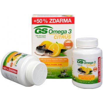 GS Omega 3 Citrus 100 + 50 kapsúl