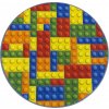 Najkoberce kocky lego viacfarebný kruh 80 cm kruh