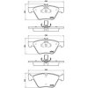 Sada brzdových platničiek kotúčovej brzdy BREMBO P 50 075