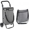 Wenko Nákupný vozík na kolieskach s termotaškou, 38 l, sivý