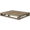Clayre & Eef Hnedý antik dekoračný stolík na kvety v tvare palety - 40*32*5 cm - Clayre & Eef