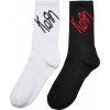 Urban Classics Ponožky Korn Socks 2-Pack Farba: Black/White, Veľkosť: 47/50