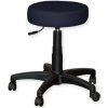 Taburetka pre lekárov s plastovou základňou, čierna (Zdravotnícky nábytok)