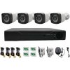 4-kamerový AHD monitorovací systém – 1080P (2MP) vonkajšie kamery, nočné videnie, P2P vzdialený prístup, PAL