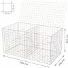 TopStone Gabiónový kôš s vekom: 200×100×100 cm - oko siete 10×10 cm