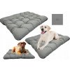 Pelech pre psa s vankúšom PRESTIGE 120 x 80 cm, vodeodolné, sivé