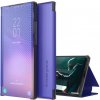 Peňaženkové Carbon puzdro na Xiaomi Redmi Note 10 Pro - Modrá
