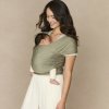 ERGOBABY | ŠÁTEK/Aura Sustainably Sourced KNIT Baby Wrap - Olive Diamonds