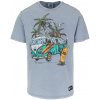 PitBull West Coast - pánské triko OPEN BEACH světle modré 3XL