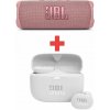 JBL FLIP 6 PINK + JBL TUNE 130NC TWS WHITE