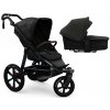 TFK ProA 2v1 Black Combi carrycot + Seat unit Hlboká vanička Anthracite with Red Higlights