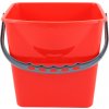 Vedro na upratovací vozík 6L - červené