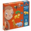 Djeco Puzzle gigant Kamaráti z Jungle 19 dielikov