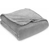 Jopassy útulná fleecová deka nadýchaná super mäkká sivá 200x240
