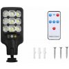 Verk 12372 Solárne pouličné osvetlenie so senzorom pohybu 63 LED, čierne