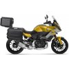 Kompletná sada čiernych hliníkových kufrov SHAD TERRA BLACK, 37L topcase 36L/36L bočné kufre, vrátane montážnej sady a platne SHAD BMW F 900 XR