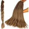 Syntetické vlasy - Vrkoč ombre blond 60cm