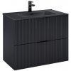 Skrinka pod umývadlo Masterjero Deco, čierna, 45,2x80x62,6