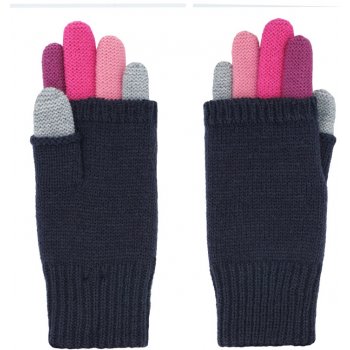 Detské pletené rukavice Maximo ružovo - modré