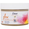 Dove Bath Therapy Glow Body Scrub tělový peeling s vůní červeného pomeranče a rebarbory 295 ml pro ženy