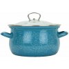 Belis Hrnec Smaltovaný hrnec se skl. poklicí Flower 20 cm 3,6 l 51020-155DDF05