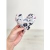 VFstyle levanduľový vankúšik srdiečko 14x13 cm Butterfly