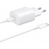 Samsung EP-TA800EWE + EP-DA705BWE 25W cestovná nabíjačka + USB-C/USB-C dátový kábel biely (OOB Bulk) (57983113661)