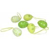 GOBA Veľkonočná dekorácia – Vajcia plastové veľkonočné, zelená