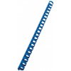 Plastové hrebene GBC 21R 19mm modré - 21 - vrstva - 100 kusov - 100 KS - Modrá - 121-150 list - 19 mm - GBC GBC