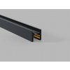 LED2 6499103 Magnetická povrchová koľajnica MAG LOW TRACK 48V, DALI, 3m, čierna