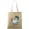 Sliepka kreslená biela - Taška bavlnená - 42 x 38 cm ( Naturalna )
