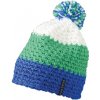 Myrtle beach Háčkovaná čiapka s brmbolcom MB7940 Aqua one size