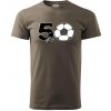 Futbal okrúhle narodeniny 50 - Klasické pánske tričko vyššej gramáže - S ( Army )